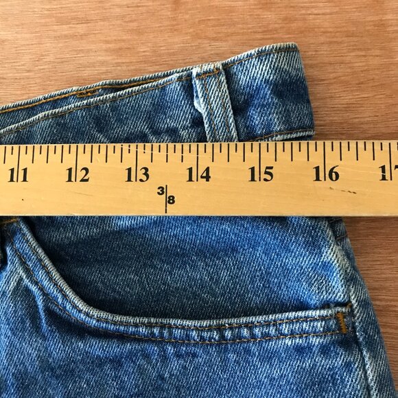 Vintage Too Cute Guetta Brothers Cut Off Shorts Women M Blue Betty Boop Raw Hem - Picture 10 of 13